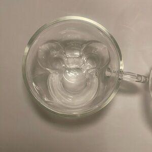 Joyjolt Disney 3d Mickey Mouse Expresso Glass Cup 2pc Set 5.4oz